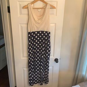 Anthropologie Great Dot Maxi Dress